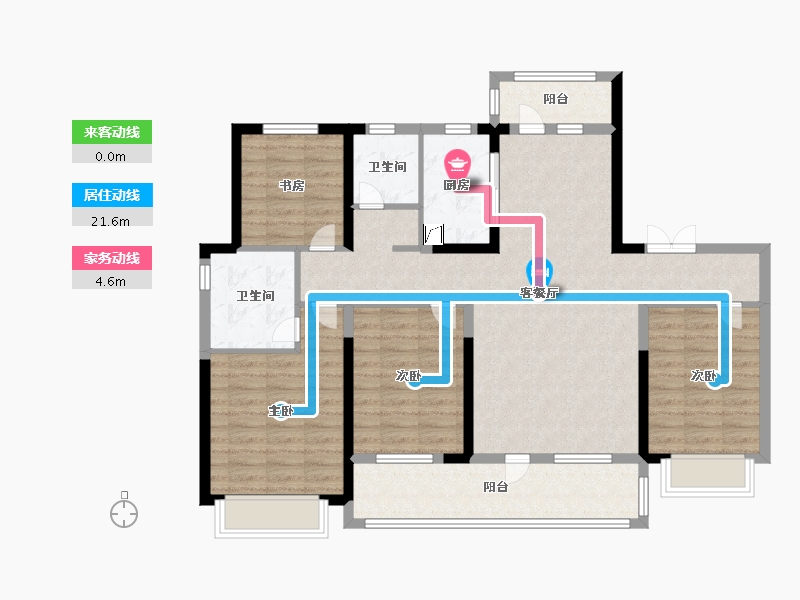 山东省-潍坊市-中南·熙悦-110.15-户型库-动静线