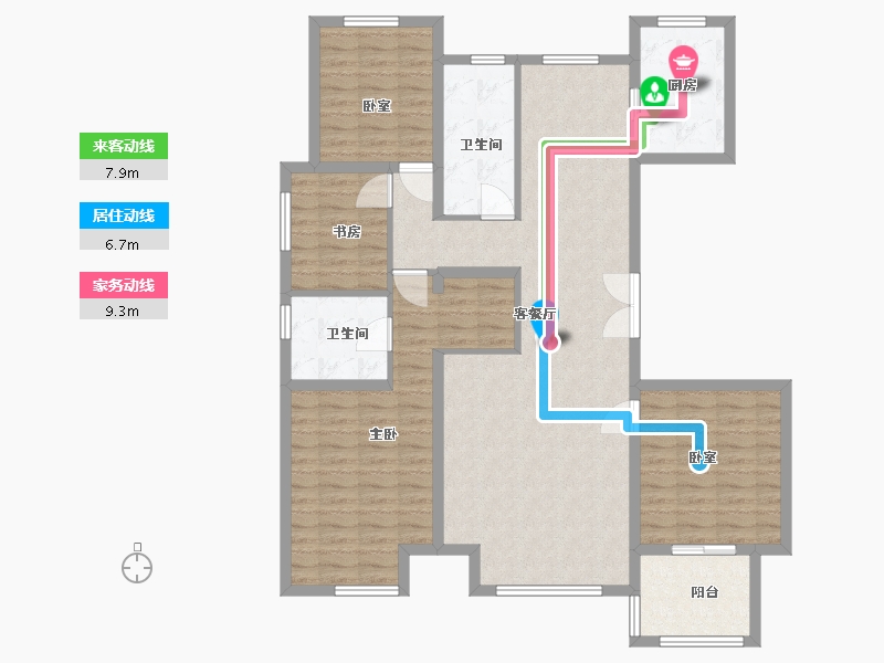 河北省-保定市-京南首府-125.01-户型库-动静线