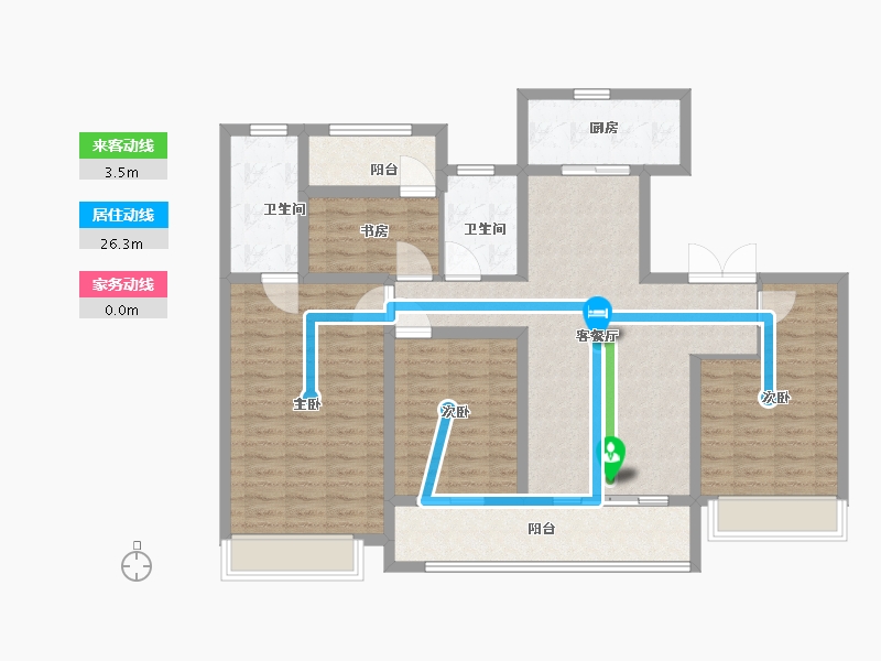 浙江省-台州市-伟星诚园-115.00-户型库-动静线