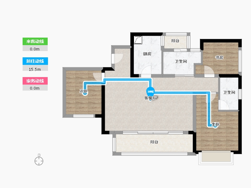 四川省-成都市-首钢璟辰里-92.00-户型库-动静线