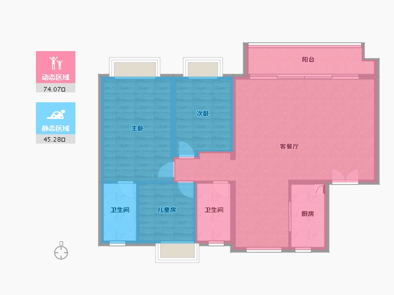 江西省-九江市-融创政务一号-115.00-户型库-动静分区