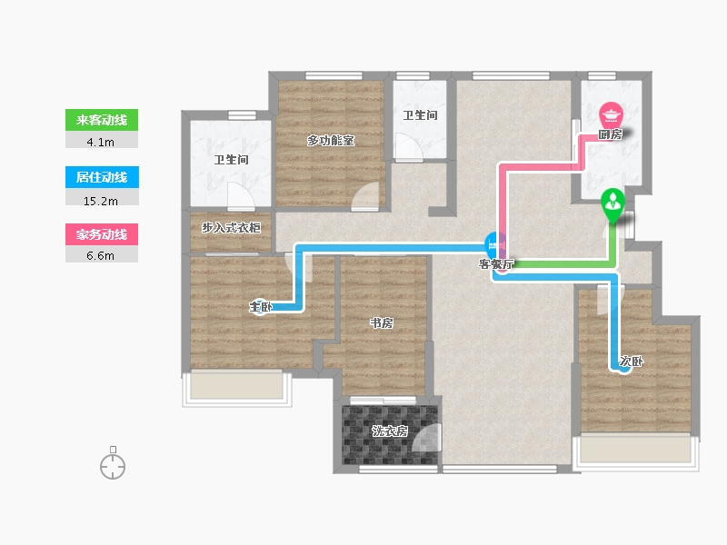 浙江省-绍兴市-金地艺境-160.00-户型库-动静线