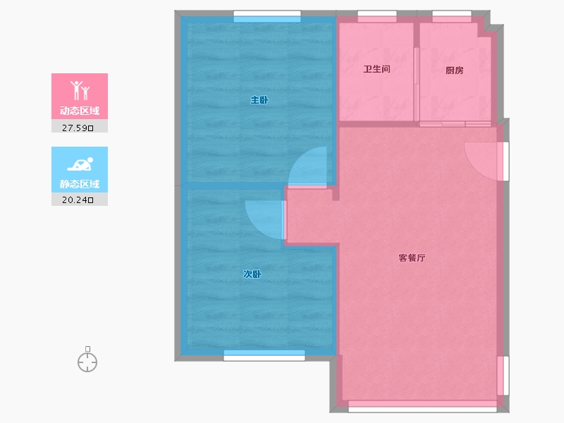 广东省-广州市-沙园七街9号-41.90-户型库-动静分区