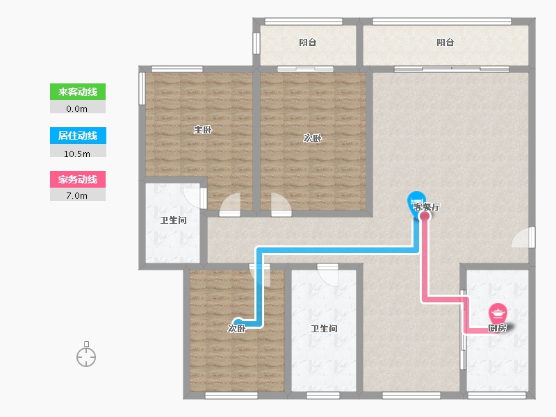 河南省-安阳市-小吴村消防支队家属院-172.00-户型库-动静线