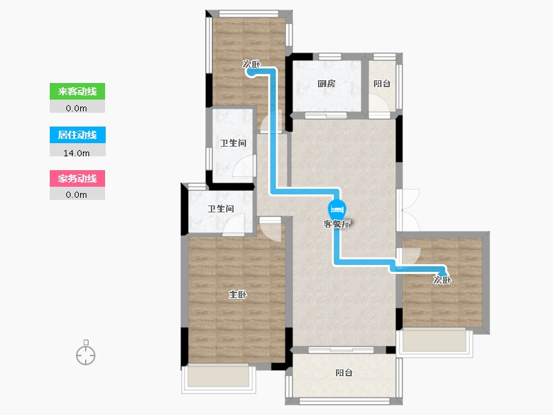 四川省-遂宁市-金科集美天宸-98.00-户型库-动静线