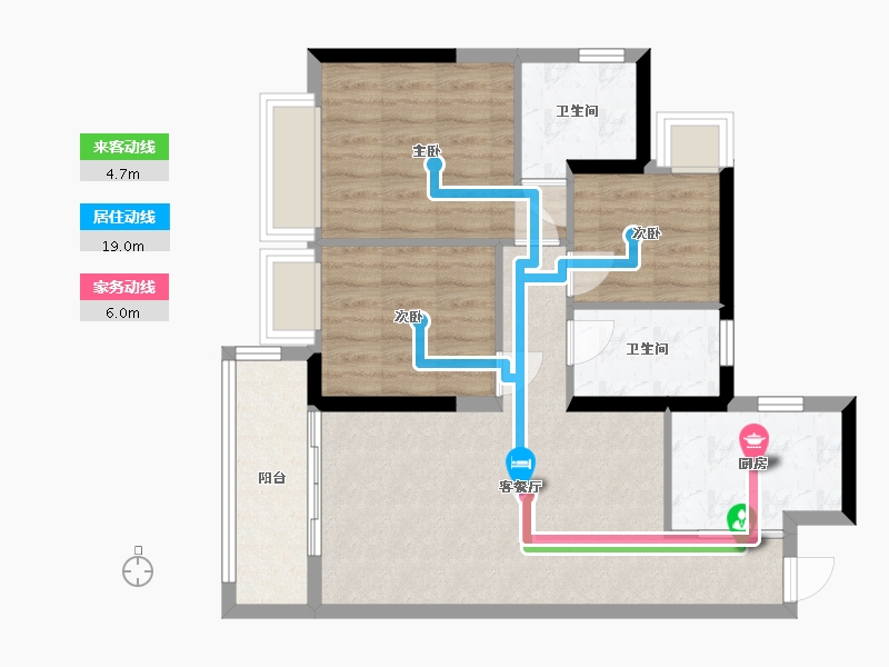 广东省-广州市-融创·天玥-100.00-户型库-动静线