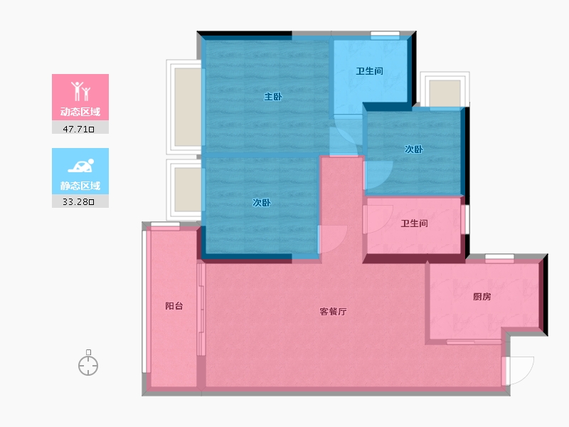 广东省-广州市-融创·天玥-100.00-户型库-动静分区