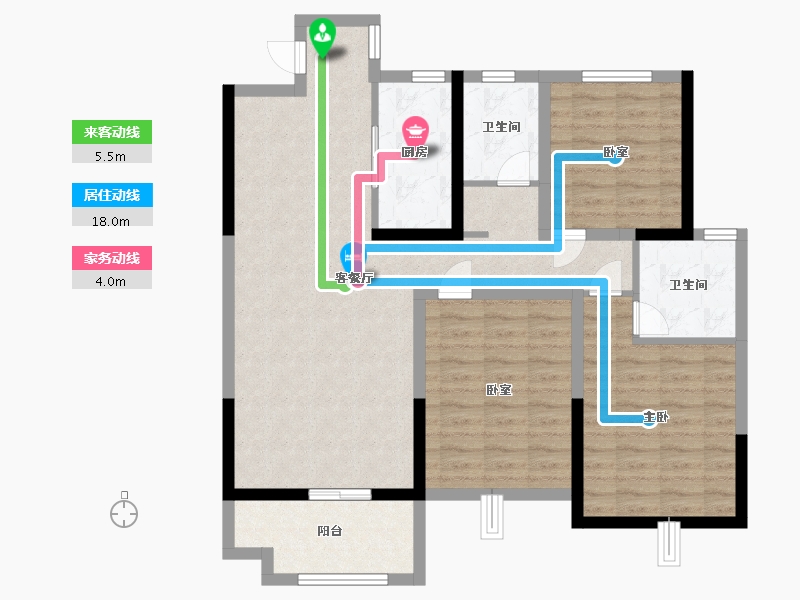 山东省-菏泽市-云峰中央公园-98.00-户型库-动静线