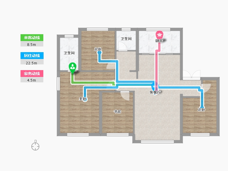 黑龙江省-牡丹江市-汇龙-100.00-户型库-动静线