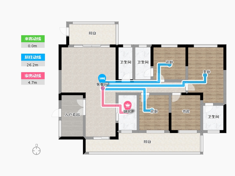 贵州省-黔西南布依族苗族自治州-天鹅湾小区-144.00-户型库-动静线