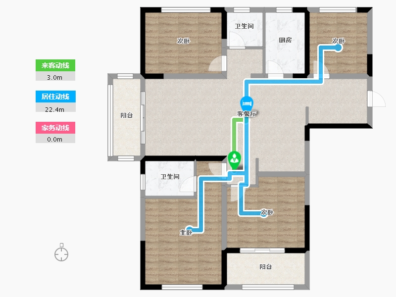 安徽省-合肥市-磨店家园-120.00-户型库-动静线