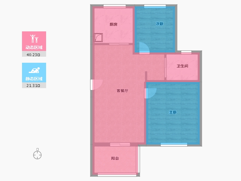 上海-上海市-美好家园-54.00-户型库-动静分区