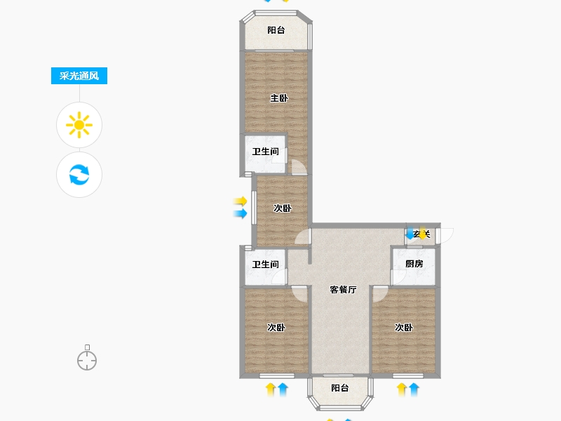 上海-上海市-康德大楼-149.00-户型库-采光通风