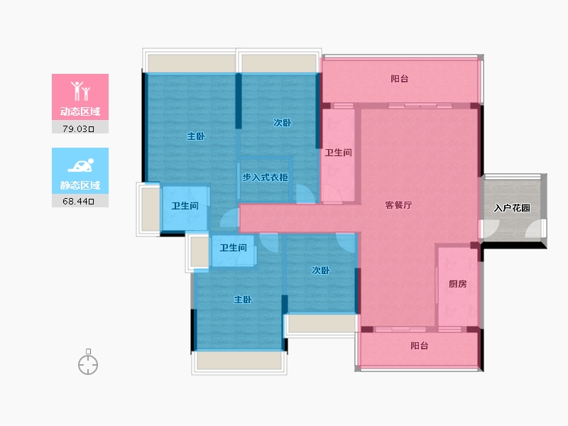 广东省-肇庆市-山水云天-131.00-户型库-动静分区