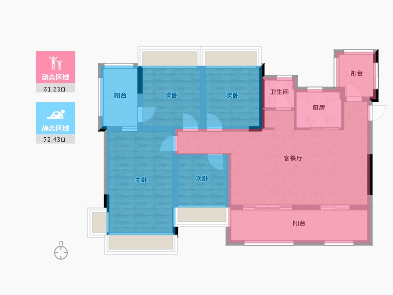 四川省-南充市-万卷山河-90.00-户型库-动静分区