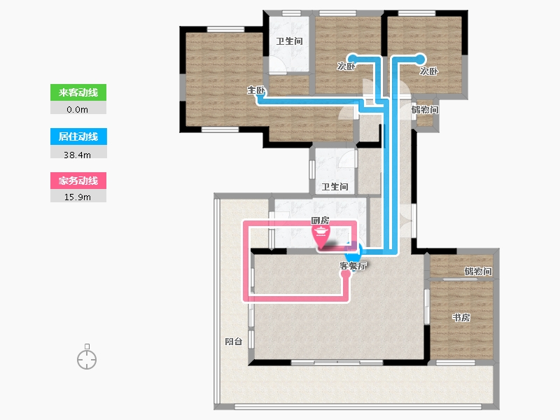 四川省-雅安市-蜀天君临-166.00-户型库-动静线