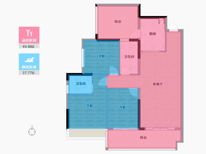 广东省-湛江市-中金时代广场-116.06-户型库-动静分区