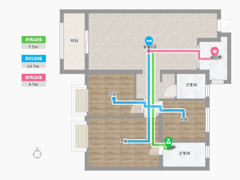 山西省-太原市-中国中铁诺德城-87.00-户型库-动静线