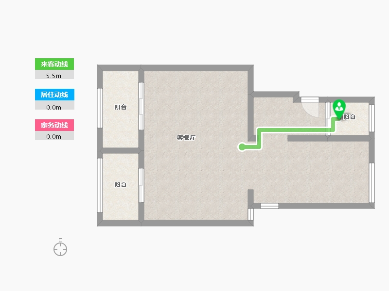 福建省-福州市-龙湖云峰原著-140.00-户型库-动静线