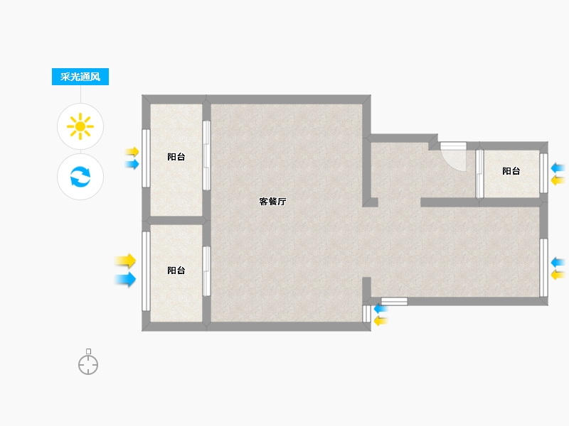 福建省-福州市-龙湖云峰原著-140.00-户型库-采光通风