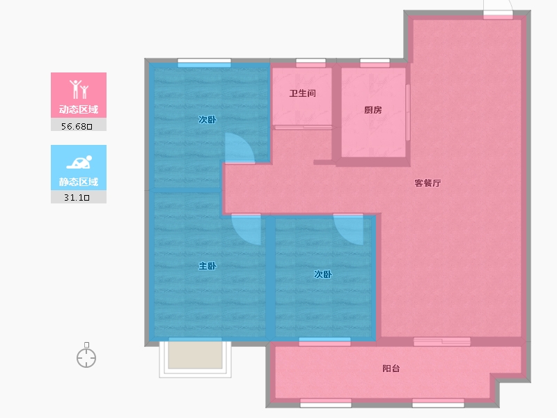 山东省-日照市-高新颐和家园-78.05-户型库-动静分区