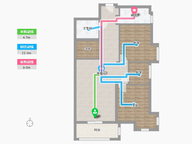 福建省-厦门市-金海湾-89.00-户型库-动静线