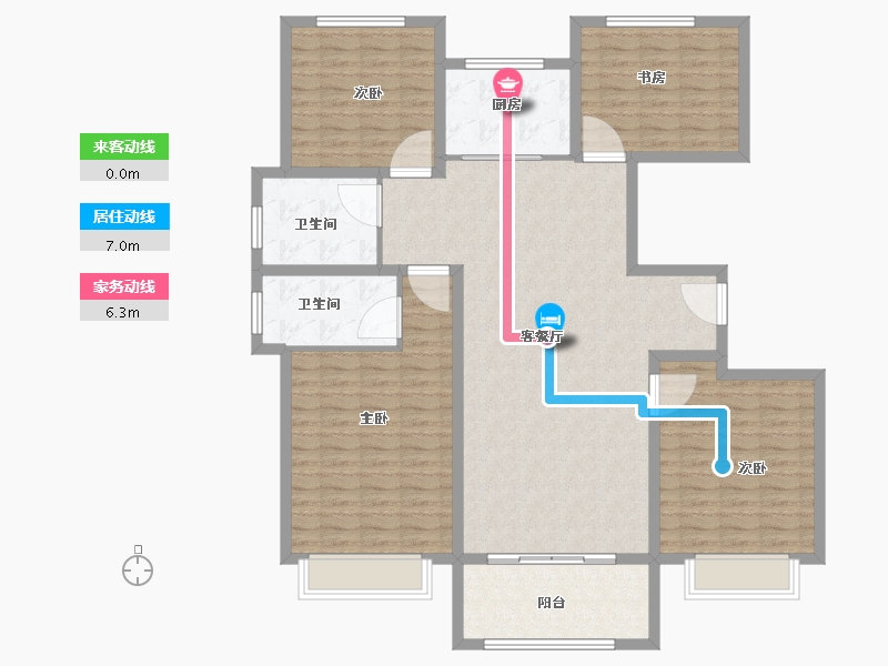 山东省-菏泽市-盛世华庭城上城-138.00-户型库-动静线