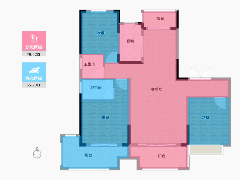 河南省-周口市-周口建业天悦-131.00-户型库-动静分区