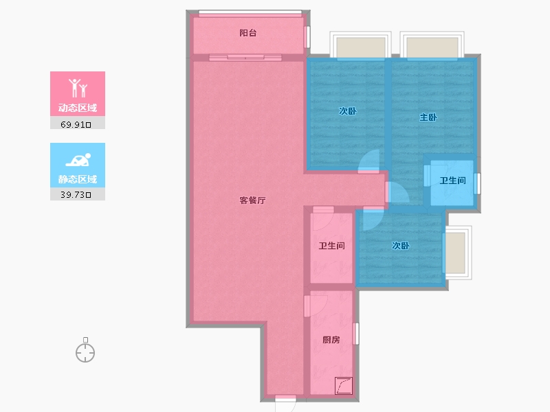 河北省-石家庄市-二矿家属院-80.00-户型库-动静分区