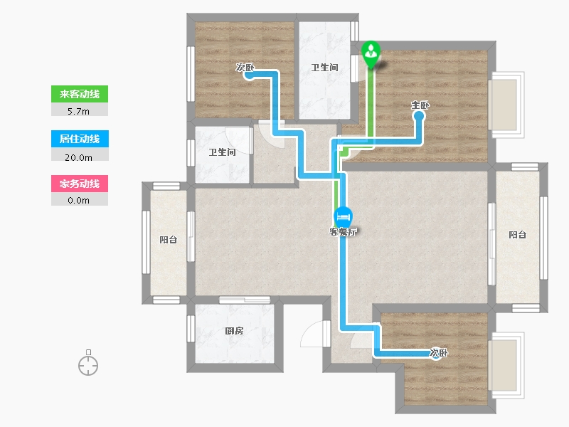 湖南省-岳阳市-保利中央公园-98.00-户型库-动静线