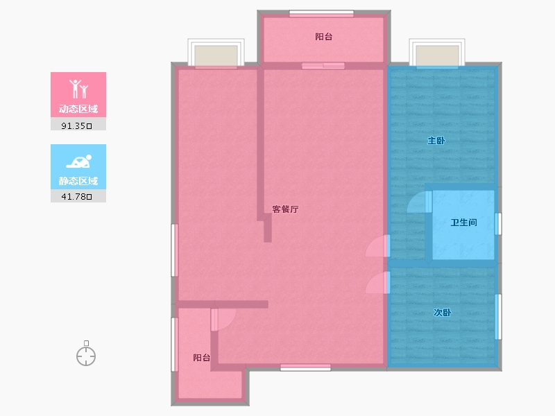 广西壮族自治区-河池市-外滩1号6栋3单元18楼-130.00-户型库-动静分区