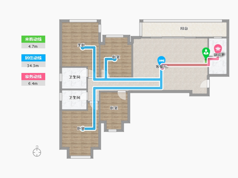 四川省-成都市-融创观玺台-110.00-户型库-动静线