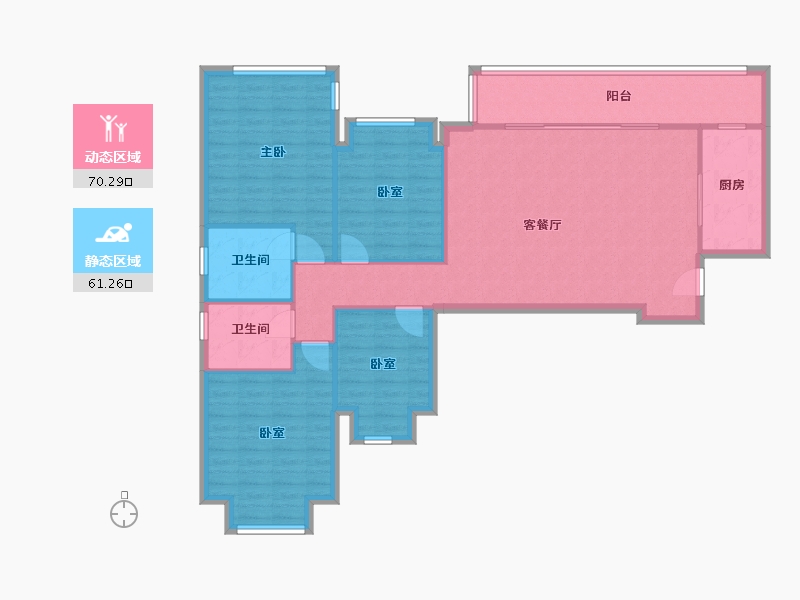 四川省-成都市-融创观玺台-110.00-户型库-动静分区