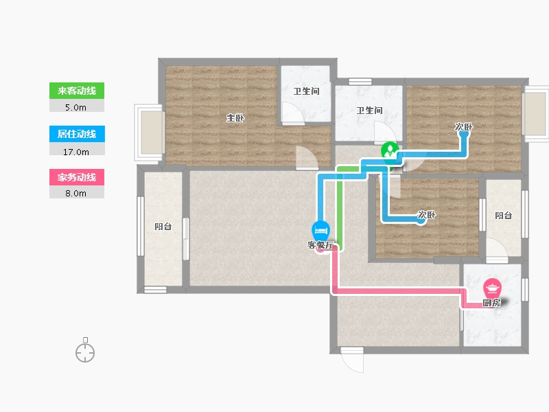 湖北省-荆州市-明悦华府-120.00-户型库-动静线