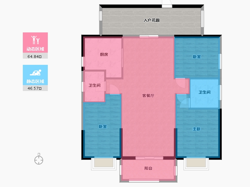 广东省-潮州市-锦锋天地-118.00-户型库-动静分区