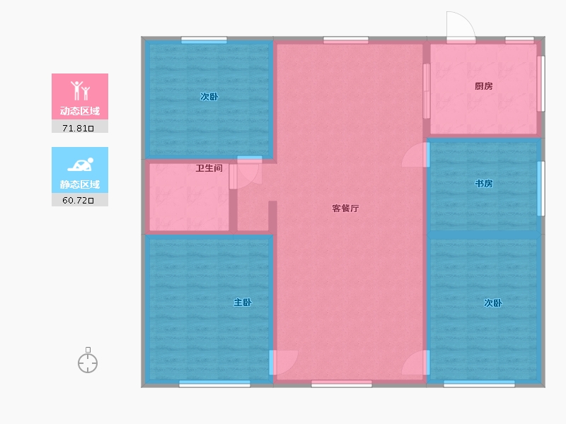 甘肃省-酒泉市-阳关镇-120.00-户型库-动静分区