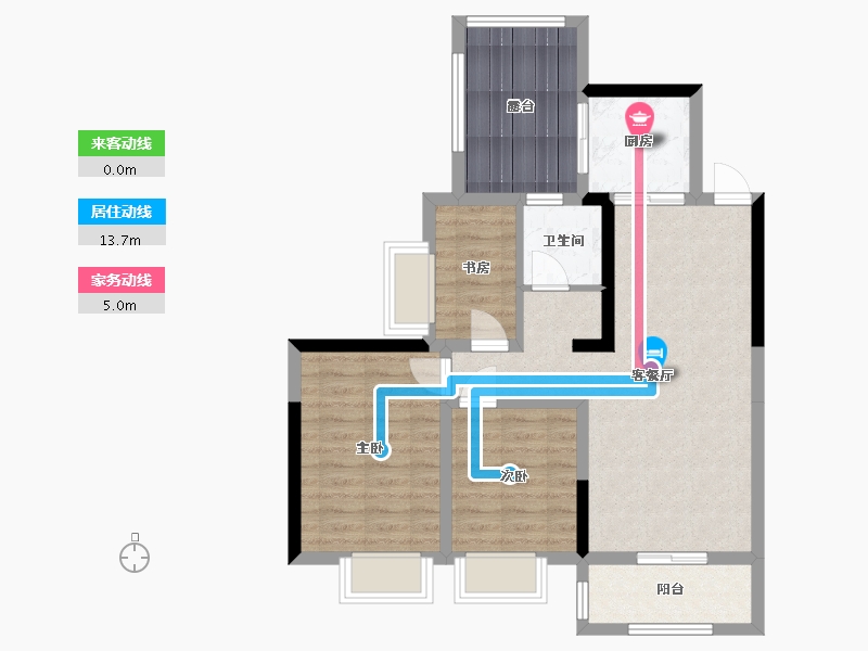 贵州省-安顺市-安普翡丽云邸-88.00-户型库-动静线