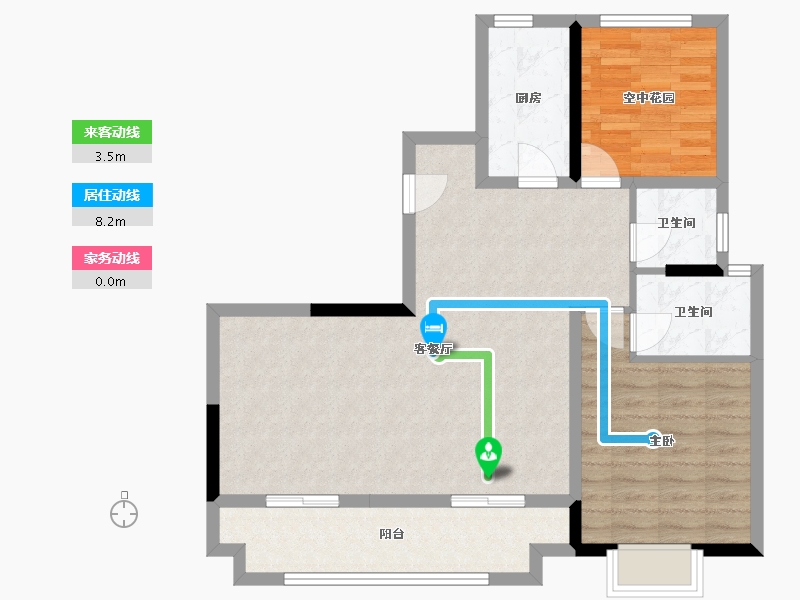 安徽省-滁州市-金鹏清风明月-120.00-户型库-动静线