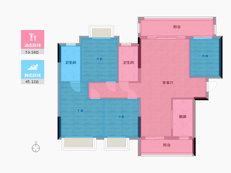 广西壮族自治区-柳州市-联发山水间-101.71-户型库-动静分区