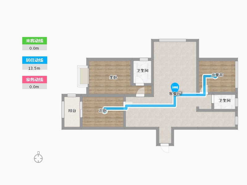 山西省-太原市-和平里-112.00-户型库-动静线