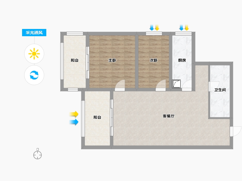 山西省-晋中市-龙城新苑小区-0.00-户型库-采光通风