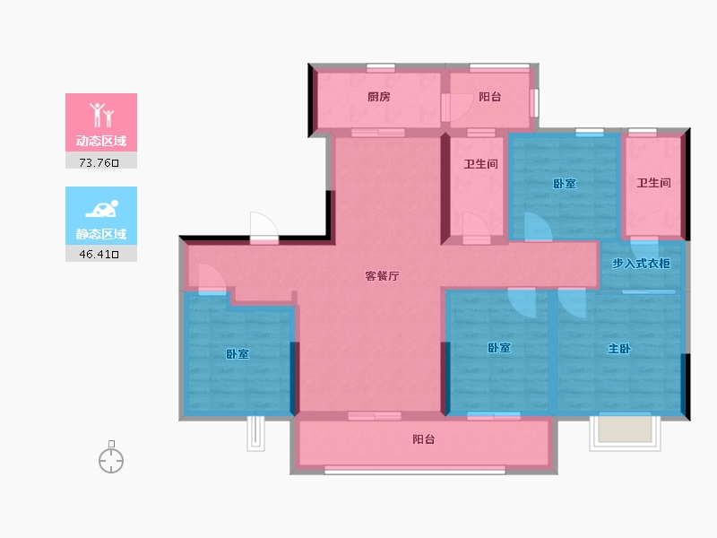 四川省-成都市-中国铁建棠樾-112.00-户型库-动静分区