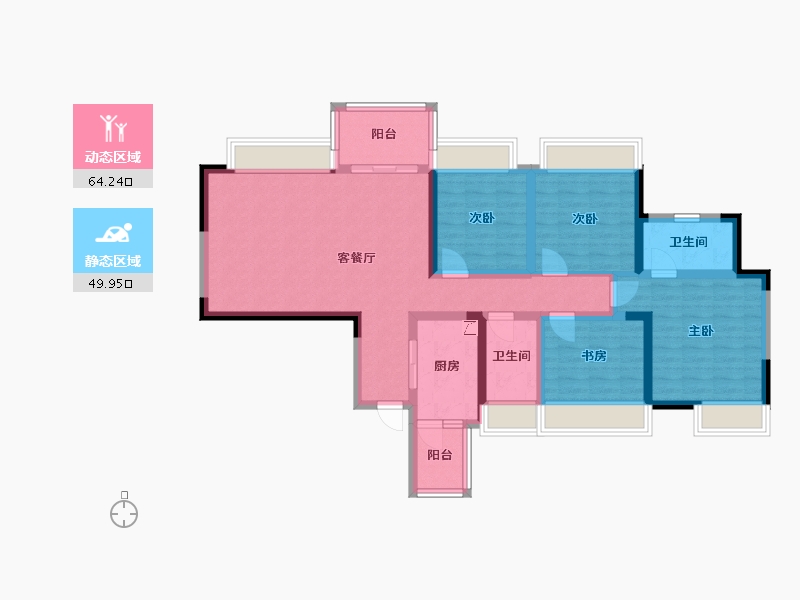 四川省-成都市-111-100.00-户型库-动静分区