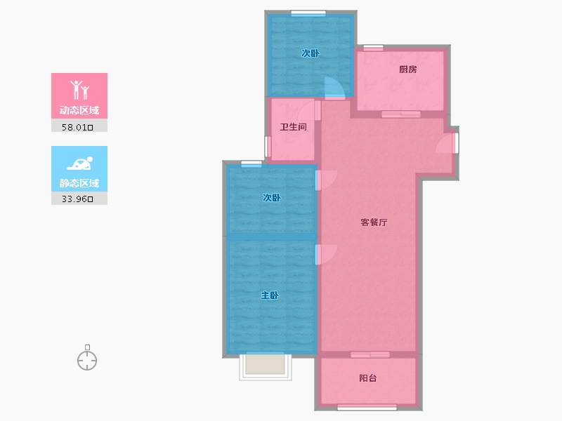 江苏省-泰州市-大华锦绣时代-82.00-户型库-动静分区