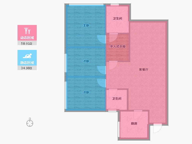 四川省-成都市-保利珑堂里院-85.00-户型库-动静分区