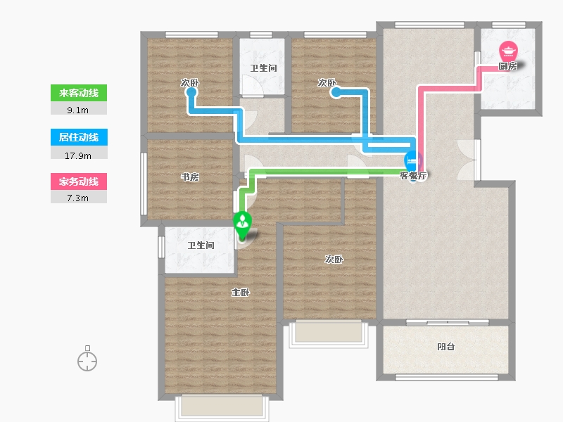 山东省-菏泽市-御龙湾-158.00-户型库-动静线