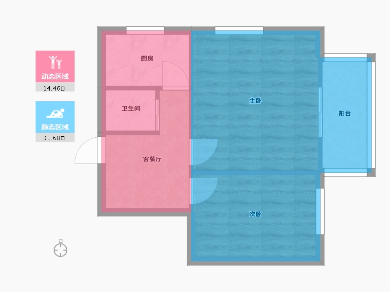 北京-北京市-电信小区-40.00-户型库-动静分区