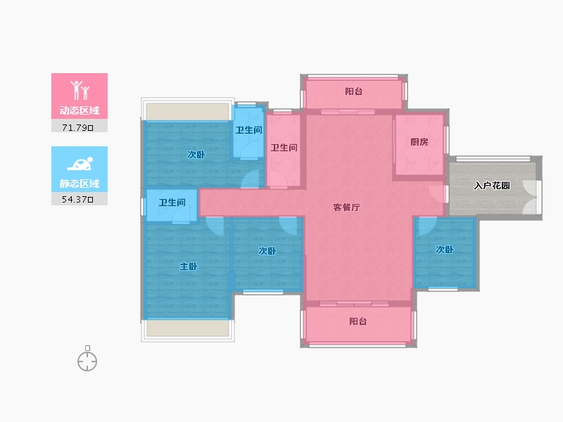 广东省-汕尾市-锦绣华府-130.00-户型库-动静分区