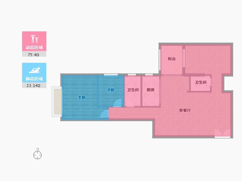 广东省-广州市-淘金半山-95.12-户型库-动静分区