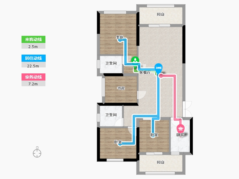 湖南省-湘潭市-五矿。万境水岸-110.00-户型库-动静线